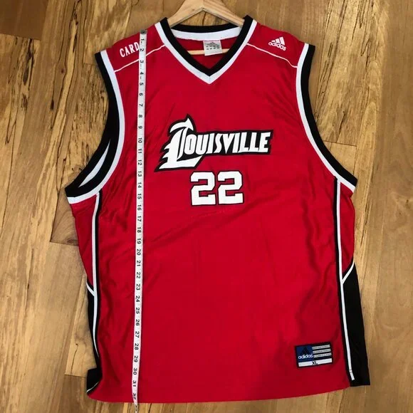 Adidas Louisville Cardinals #22 NCAA Basketball Jersey Reece Gaines Men's XL - Picture 6 of 7